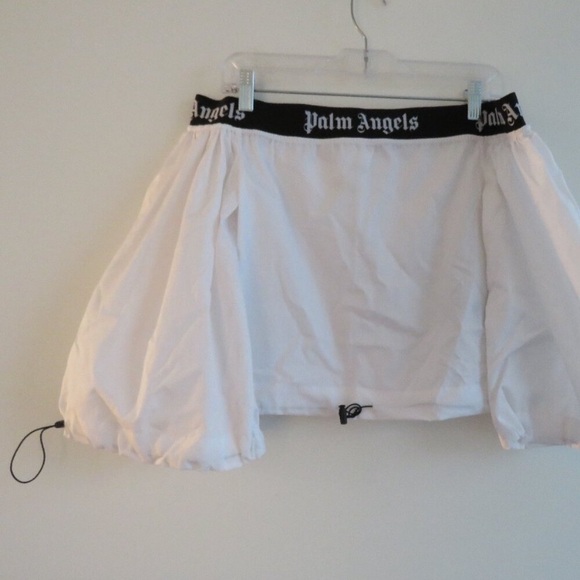 Palm Angels White Balloon Crop Top - Picture 3 of 6